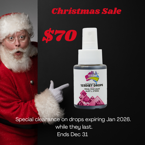 123DIET® Drops  "CHRISTMAS  SALE " Expiration Drops Jan 2026